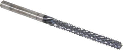 Onsrud - 1/4" Diam, 2-1/8" LOC, End Mill End, Solid Carbide Diamond Pattern Router Bit - Right Hand Cut, 4" OAL, 1/4" Shank Diam, Use on Composites - Apex Tool & Supply