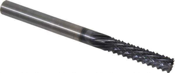 Onsrud - 1/4" Diam, 1" LOC, Burr End, Solid Carbide Diamond Pattern Router Bit - Right Hand Cut, 3" OAL, 1/4" Shank Diam, Use on Composites - Apex Tool & Supply