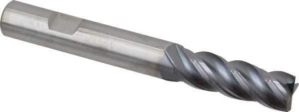 Kennametal - 1/2", 4 Flute, Solid Carbide, Corner Chamfer End Mill - 4" OAL, 1-1/2" LOC - Apex Tool & Supply