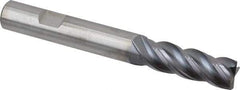 Kennametal - 1/2", 4 Flute, Solid Carbide, Corner Chamfer End Mill - 4" OAL, 1-1/2" LOC - Apex Tool & Supply