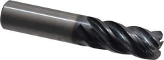 Kennametal - 3/4", 5 Flute, Solid Carbide, 0.12" Corner Radius End Mill - 4" OAL, 1-1/2" LOC - Apex Tool & Supply
