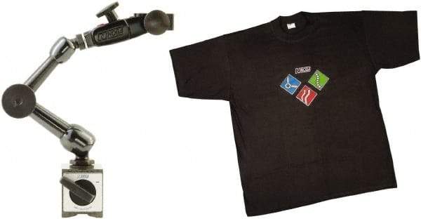 Noga - 70 Lb Magnetic Force, Fine Adjustment Indicator Positioner & Holder with Base - Articulated Arm, Rectangular Base, 35mm Base Height, 40mm Base Length, 30mm Base Width - Apex Tool & Supply