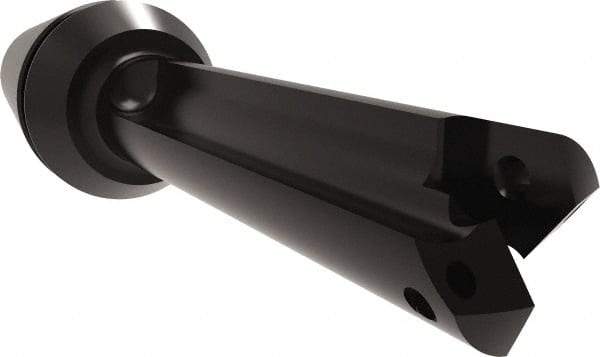 Allied Machine and Engineering - Series Z, 7/16 to 1/2" Diam, ER20 ER Collet, Straight Flute Spade Drill - 1-3/8" Max Depth, 1-29/32" Body Length, 3-15/64" OAL, Short Length, Through Coolant - Apex Tool & Supply