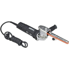 Dynabrade - 1/4 to 3/4 x 18 to 24 Inch, 11,000 RPM Electric Belt Sander - 120 Volts, 6 Amps, 2,356 FPM Speed - Apex Tool & Supply