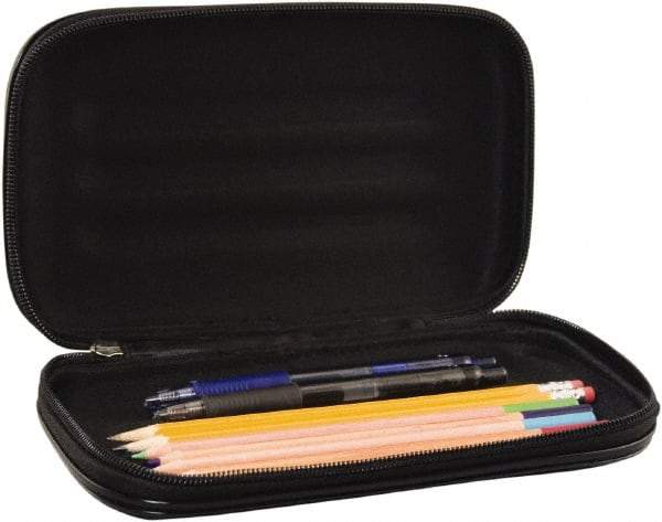 Innovative Storage Designs - 1 Compartment, 2 Inch Wide x 8-3/4 Inch Deep x 5-1/4 Inch High, Pencil Holder - Fabric, Black - Apex Tool & Supply