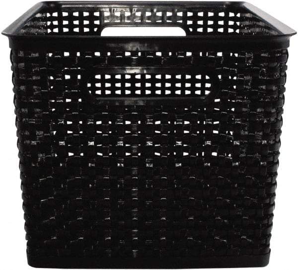 ADVANTUS - 1 Compartment, 13-7/8 Inch Wide x 10-3/4 Inch Deep x 8-3/4 Inch High, File Storage Box - Plastic, Black - Apex Tool & Supply