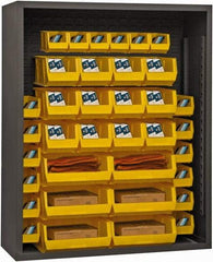 Durham - 4 Shelves, 3,400 Lb Capacity, Closed Shelving System - 48" Wide x 18" Deep x 72" High, Gray - Apex Tool & Supply