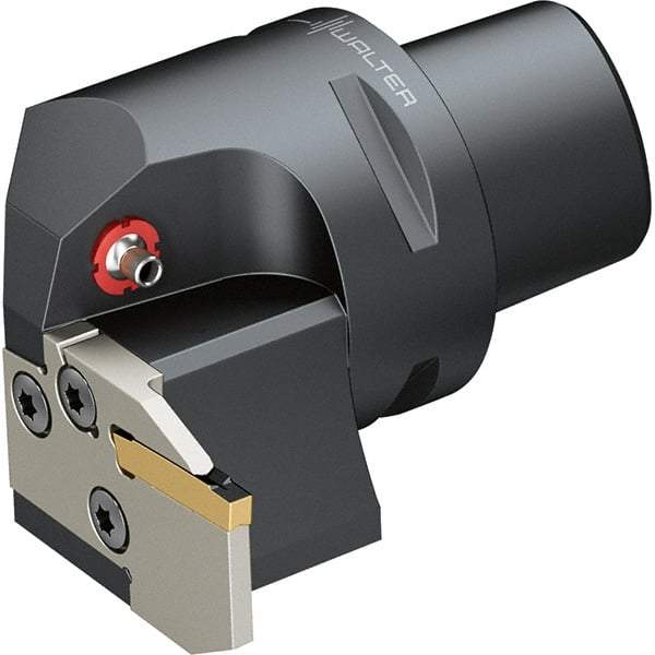 Walter - 0.827" Max Depth of Cut, Indexable Grooving Cutoff Toolholder - 24 Seat Size, Series NCLE-GX24-CAPTO - Apex Tool & Supply