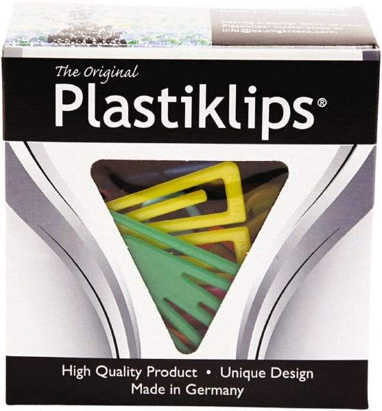 Baum/Gartens - 7/16" Wide Binder Clip - Assorted Colors - Apex Tool & Supply