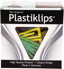 Baum/Gartens - 7/16" Wide Binder Clip - Assorted Colors - Apex Tool & Supply