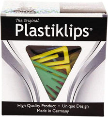 Baum/Gartens - 1-5/16" Wide Binder Clip - Assorted Colors - Apex Tool & Supply