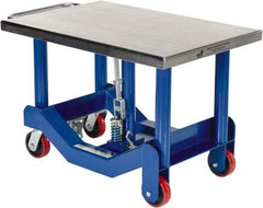Vestil - 4,000 Lb Capacity Manual Post Lift Table - 25" to 37" Lift Height, 36" Platform Length x 24" Platform Width - Apex Tool & Supply