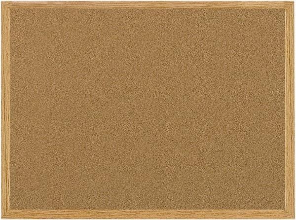 MasterVision - 24" Wide x 36" High Open Cork Bulletin Board - Natural (Color) - Apex Tool & Supply