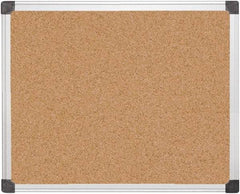 MasterVision - 24" Wide x 36" High Open Cork Bulletin Board - Natural (Color) - Apex Tool & Supply