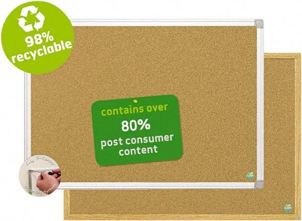 MasterVision - 24" Wide x 18" High Open Cork Bulletin Board - Natural (Color) - Apex Tool & Supply