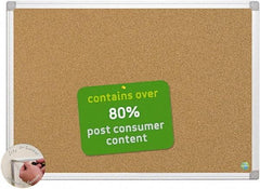 MasterVision - 72" Wide x 48" High Open Cork Bulletin Board - Natural (Color) - Apex Tool & Supply