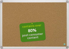MasterVision - 36" Wide x 24" High Open Cork Bulletin Board - Natural (Color) - Apex Tool & Supply