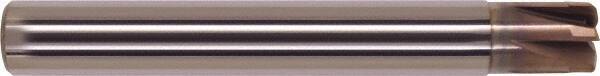 Millstar - 10mm, 6 Flute, Single End, Solid Carbide, 1.1mm Corner Radius End Mill - 76mm OAL, Right Hand Flute, 4.5mm LOC, Right Hand Cut - Apex Tool & Supply