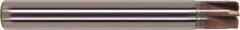 Millstar - 3/8", 6 Flute, Single End, Solid Carbide, 0.04" Corner Radius End Mill - 3" OAL, Right Hand Flute, 3/16" LOC, Right Hand Cut - Apex Tool & Supply