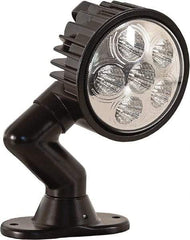Buyers Products - 12 to 24 Volt, Clear LED Spotlight - 1.5 Amps, 1,350 Lumens, 6 LED Lamp - Apex Tool & Supply