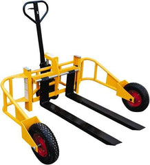 Vestil - 2,000 Lb Capacity, 9" Lift Industrial Pallet Truck - 3" Min Lift Height, 48" Fork Length x 4" Fork Width, 65" Overall Width - Apex Tool & Supply