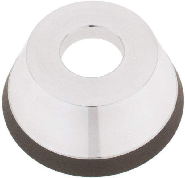 Tru-Maxx - 95mm Diam, 1-1/4" Hole Size, 1" Overall Thickness, 150 Grit, Type 11V9, Tool & Cutter Grinding Wheel - Very Fine Grade, Diamond - Apex Tool & Supply