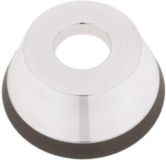 Tru-Maxx - 95mm Diam, 1-1/4" Hole Size, 1" Overall Thickness, 150 Grit, Type 11V9, Tool & Cutter Grinding Wheel - Very Fine Grade, Diamond - Apex Tool & Supply