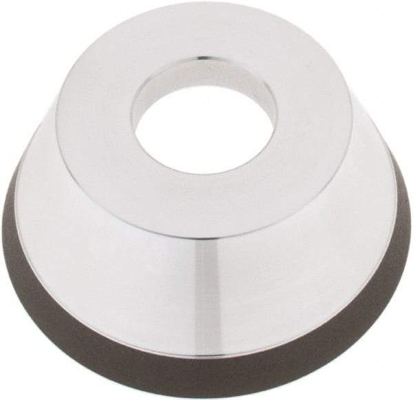 Tru-Maxx - 95mm Diam, 1-1/4" Hole Size, 1" Overall Thickness, 220 Grit, Type 11V9, Tool & Cutter Grinding Wheel - Very Fine Grade, Diamond - Apex Tool & Supply