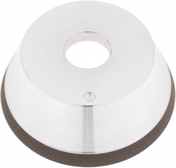 Tru-Maxx - 5" Diam, 1-1/4" Hole Size, 1" Overall Thickness, 100 Grit, Type 11V9, Tool & Cutter Grinding Wheel - Fine Grade, CBN - Apex Tool & Supply