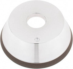 Tru-Maxx - 5" Diam, 1-1/4" Hole Size, 1" Overall Thickness, 100 Grit, Type 11V9, Tool & Cutter Grinding Wheel - Fine Grade, CBN - Apex Tool & Supply