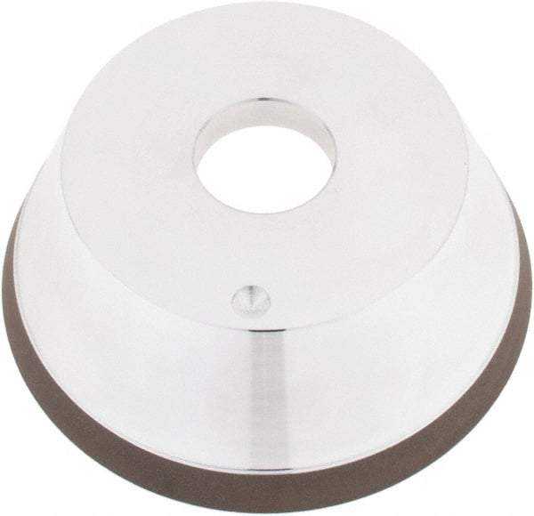 Tru-Maxx - 5" Diam, 1-1/4" Hole Size, 1" Overall Thickness, 120 Grit, Type 11V9, Tool & Cutter Grinding Wheel - Fine Grade, CBN - Apex Tool & Supply