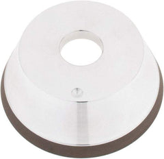 Tru-Maxx - 5" Diam, 1-1/4" Hole Size, 1" Overall Thickness, 120 Grit, Type 11V9, Tool & Cutter Grinding Wheel - Fine Grade, CBN - Apex Tool & Supply