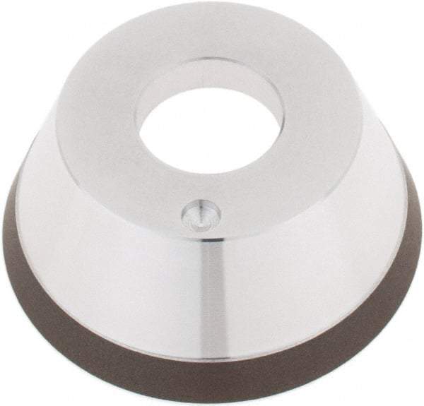 Tru-Maxx - 95mm Diam, 1-1/4" Hole Size, 1" Overall Thickness, 150 Grit, Type 11V9, Tool & Cutter Grinding Wheel - Very Fine Grade, CBN - Apex Tool & Supply