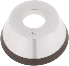 Tru-Maxx - 95mm Diam, 1-1/4" Hole Size, 1" Overall Thickness, 150 Grit, Type 11V9, Tool & Cutter Grinding Wheel - Very Fine Grade, CBN - Apex Tool & Supply