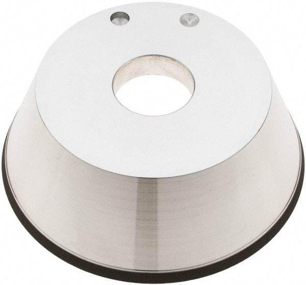 Tru-Maxx - 5" Diam, 1-1/4" Hole Size, 1" Overall Thickness, 100 Grit, Type 11V9, Tool & Cutter Grinding Wheel - Fine Grade, CBN - Apex Tool & Supply