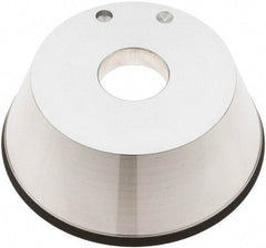 Tru-Maxx - 5" Diam, 1-1/4" Hole Size, 1" Overall Thickness, 100 Grit, Type 11V9, Tool & Cutter Grinding Wheel - Fine Grade, CBN - Apex Tool & Supply