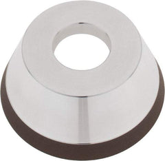 Tru-Maxx - 95mm Diam, 1-1/4" Hole Size, 1" Overall Thickness, 320 Grit, Type 11V9, Tool & Cutter Grinding Wheel - Extra Fine Grade, Diamond - Apex Tool & Supply