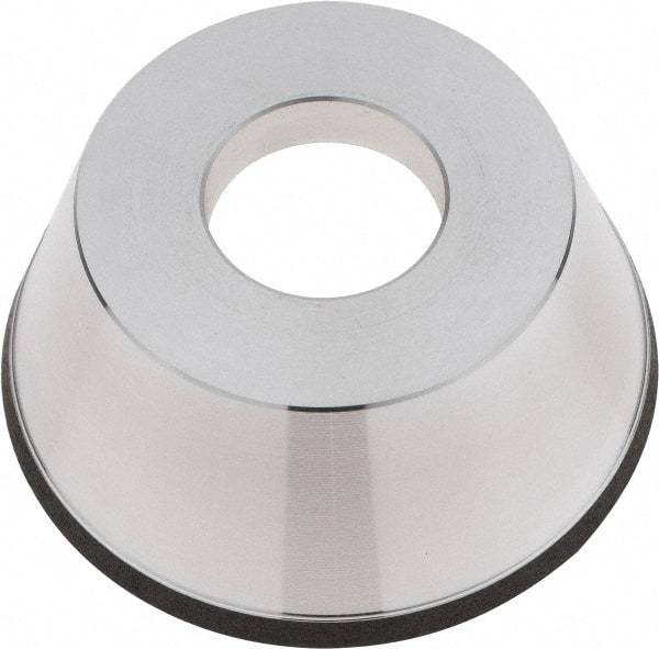 Tru-Maxx - 95mm Diam, 1-1/4" Hole Size, 1" Overall Thickness, 150 Grit, Type 11V9, Tool & Cutter Grinding Wheel - Very Fine Grade, CBN - Apex Tool & Supply