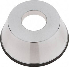 Tru-Maxx - 95mm Diam, 1-1/4" Hole Size, 1" Overall Thickness, 150 Grit, Type 11V9, Tool & Cutter Grinding Wheel - Very Fine Grade, CBN - Apex Tool & Supply