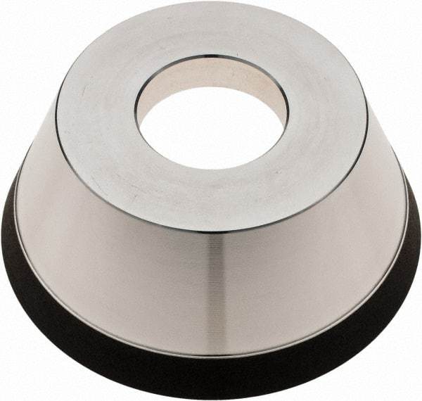 Tru-Maxx - 95mm Diam, 1-1/4" Hole Size, 1" Overall Thickness, 180 Grit, Type 11V9, Tool & Cutter Grinding Wheel - Very Fine Grade, Diamond - Apex Tool & Supply