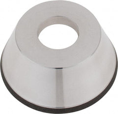 Tru-Maxx - 95mm Diam, 1-1/4" Hole Size, 1" Overall Thickness, 100 Grit, Type 11V9, Tool & Cutter Grinding Wheel - Fine Grade, CBN - Apex Tool & Supply