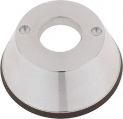 Tru-Maxx - 95mm Diam, 1-1/4" Hole Size, 1" Overall Thickness, 120 Grit, Type 11V9, Tool & Cutter Grinding Wheel - Fine Grade, CBN - Apex Tool & Supply