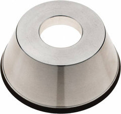 Tru-Maxx - 95mm Diam, 1-1/4" Hole Size, 1" Overall Thickness, 100 Grit, Type 11V9, Tool & Cutter Grinding Wheel - Fine Grade, CBN - Apex Tool & Supply