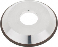 Tru-Maxx - 4" Diam, 1-1/4" Hole Size, 1" Overall Thickness, 120 Grit, Type 12V9, Tool & Cutter Grinding Wheel - Fine Grade, CBN - Apex Tool & Supply