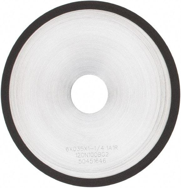 Tru-Maxx - 6" 120 Grit Diamond Cutoff Wheel - 0.035" Thick, 1-1/4" Arbor, Use with Angle Grinders - Apex Tool & Supply
