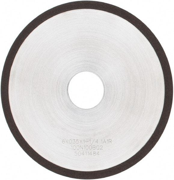 Tru-Maxx - 6" 100 Grit Diamond Cutoff Wheel - 0.035" Thick, 1-1/4" Arbor, Use with Angle Grinders - Apex Tool & Supply