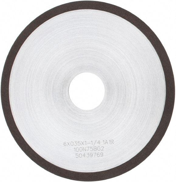 Tru-Maxx - 6" 100 Grit Diamond Cutoff Wheel - 0.035" Thick, 1-1/4" Arbor, Use with Angle Grinders - Apex Tool & Supply