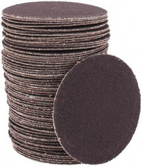 Tru-Maxx - 2" Diam, 240 Grit Aluminum Oxide Adhesive PSA Disc - Very Fine Grade, X Weighted Cloth Backing, For Right Angle/Vertical Shaft Portable Grinders - Apex Tool & Supply