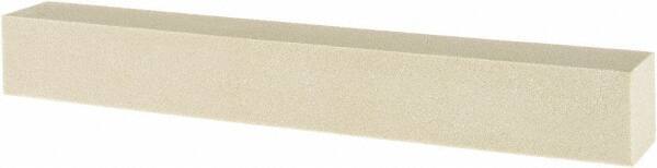 Tru-Maxx - 120 Grit Aluminum Oxide Square Polishing Stone - Fine Grade, 1" Wide x 8" Long x 1" Thick - Apex Tool & Supply
