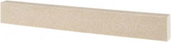 Tru-Maxx - 120 Grit Aluminum Oxide Rectangular Polishing Stone - Fine Grade, 1" Wide x 8" Long x 1/2" Thick - Apex Tool & Supply